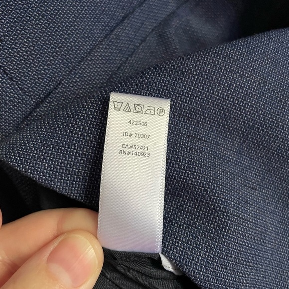 Ann Taylor LOFT Custom Stretch Notched One Button Blazer 4 Naval Blue - Picture 10 of 12